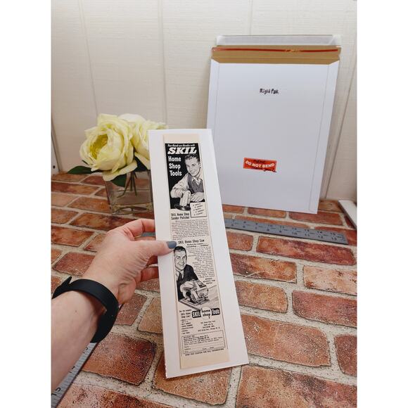 1950 Skill Home Shop‎ Tools Happy Husband MCM Retro Vtg Print Ad Skilsaw Chicago - Picture 2 of 7